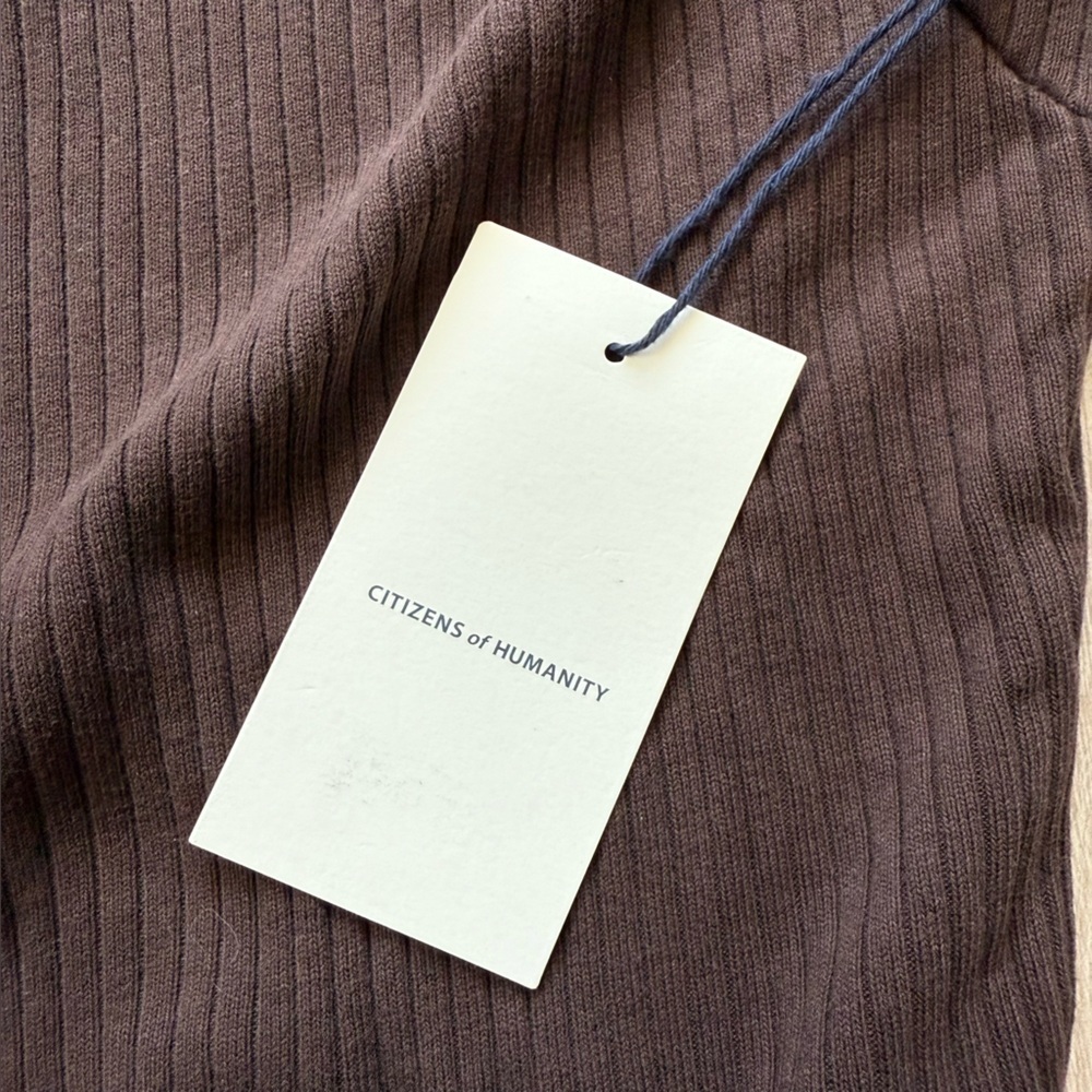 NWT Citizens of Humanity Harper Bodysuit Size XL In Bronze Brown Anthropologie - Picture 8 of 11
